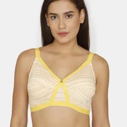 Zivame Yellow Printed Non-padded Bra-picture-22