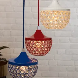 Homesake Multicolor Crystal Pendant Ceiling Light-21