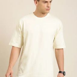 Dillinger Cream Cotton Crew T-Shirt-image-99