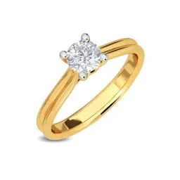 Kisna Diamond & Gold Jewellery Melike 14k (585) Diamond & Gold Ring For Women-picture-27