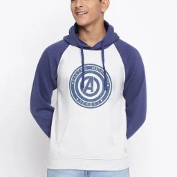 Lil Tomatoes Kids Navy & Off-White Printed Full Sleeves Avengers Sweatshirt-image-91