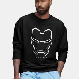 The Souled Store Black Printed Sweatshirt-image-93