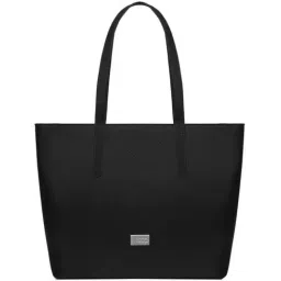 KLEIO Black Solid Medium Tote Handbag-31