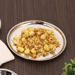 Hazel Silver Stainless Steel Plate-44