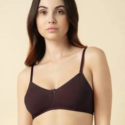 Van Heusen Brown Cotton Regular Fit Solid Bras Bra Set-picture-11