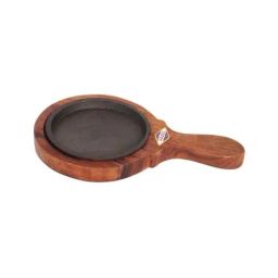 Hazel Black & Brown Wood Sizzler Plate-48
