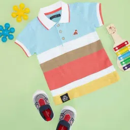 Pantaloons Baby Boys Multicolor Cotton Striped Full Sleeves T-Shirts-picture-17