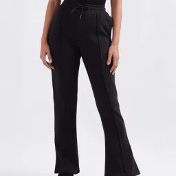 Elle Black Plain Sweat Pants-image-21