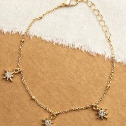 Accessorize London Gold Starburst Station Bracelet for Women-image-49