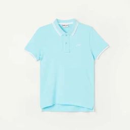 Fame Forever by Lifestyle Kids Sky Blue Cotton Regular Fit Polo T-Shirt-image-39