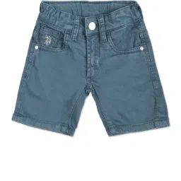 U.S. Polo Assn. Boys Blue Solid Shorts-picture-22
