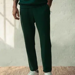 ANDAMEN Dark Green Regular Fit Trackpants-picture-18