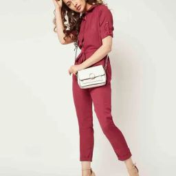 Miss Chase Maroon Maxi Jumpsuit-picture-38