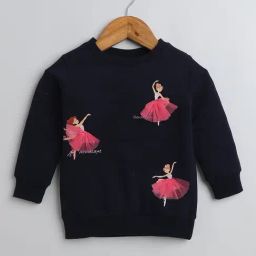 Bumzee Girls Navy Printed Full Sleeves Sweatshirt-image-47