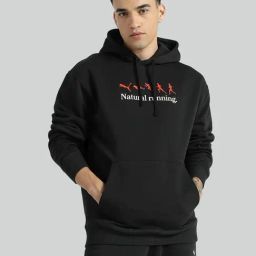 Puma Black Relaxed Fit Printed Unisex Sports Hoodie-image-58