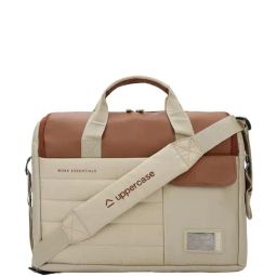 Uppercase Omega Beige Polyester Laptop Messenger Bag-24