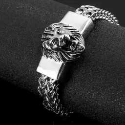 Peora Silver Stainless Steel Bracelet-picture-40
