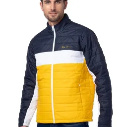 Being Human Multicolored Regular Fit Colour Block Quilted Jacket image 3
