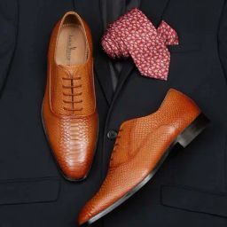 Louis Stitch Men's Russet Tan Oxford Shoes-image-98