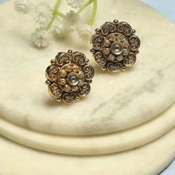 Biba Golden Earrings for Women-picture-41
