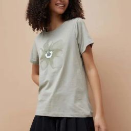 Ginger By Lifestyle Medium Olive Cotton Regular Fit Printed Night T-Shirt-picture-19
