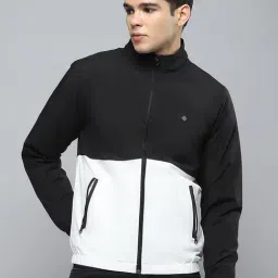 Cloak & Decker by Monte Carlo Black & White Regular Fit Colour Block Jacket-picture-41