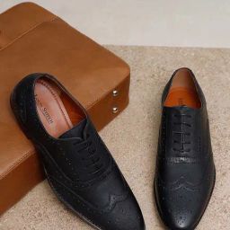 Louis Stitch Men's Black Brogue Shoes-image-55