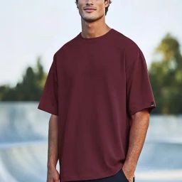 Bewakoof Maroon Loose Fit T-Shirt-picture-6