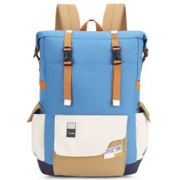 Skybags Canvas 02 Blue Polyester Printed Laptop Backpack - 20 Ltrs-image-24