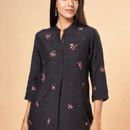 Marigold Lane Black Embroidered Tunic-image-17
