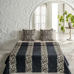 DDECOR Live beautiful Floral Sprig Ebony 210 TC Cotton Comforters - Set of 5-picture-42