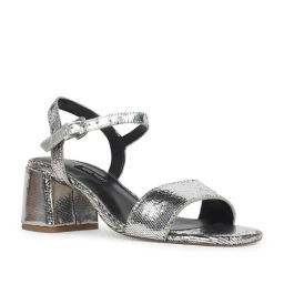 Nine West Women's Silver Ankle Strap Sandals-image-10