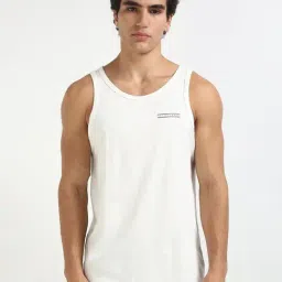 Tommy Hilfiger Ecru Cotton Slim Fit Vest-picture-14