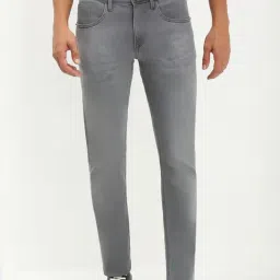 Allen Solly Grey Cotton Slim Fit Jeans-image-65