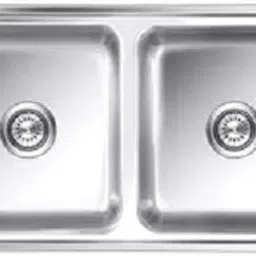 Nirali Silent Square 21.5x40.9x21.5 Inch Anti Scratch SS Double Bowl Kitchen Sink Opal-6