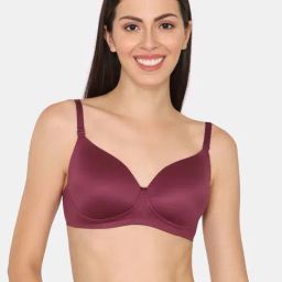 Zivame Red Plain Bralette Bra-picture-2
