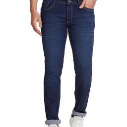 Park Avenue Blue Tapered Fit Low Rise Jeans-image-33