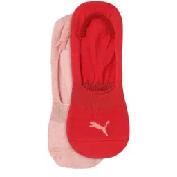 Puma Peach & Red Footie Large Socks - Pack of 2-picture-28