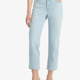 Levi's 501 Light Blue Cotton Regular Fit Jeans-image-76