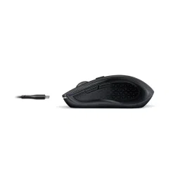 Fingers Wireless Mouse 5 Buttons with Scroll Wheel Matte Black Color, SwiftCharge image 3