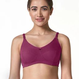 BLOSSOM Maroon Full Coverage Everyday Bra-7