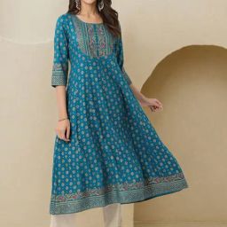 Ishin Teal Printed Kurta-picture-30