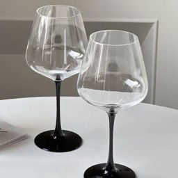 Smokey Cocktail Black Stem Wine Glass - Set of 2 (1000 ml)-15