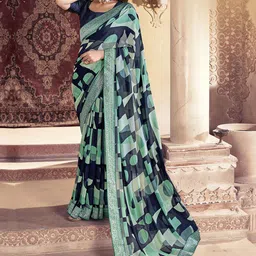 Anouk Rustic Poly Georgette Saree-14