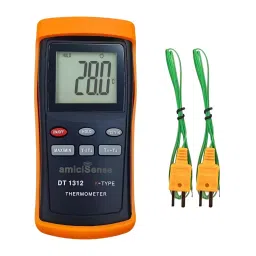 amiciSense Thermocouple Thermometer -200°C to 1370°C Handheld C/F/K Temperature Meter with 4xAAA Battery-10