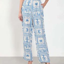 Vero Moda Ecru Printed Casual Trouser-image-72