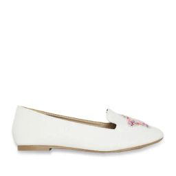 Pantaloons Junior White Flat Ballets-image-3