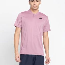 Adidas Purple Regular Fit Sports T-Shirt-image-77