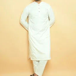 Baraqah Men Regular Kurta with Trousers-0