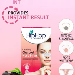 HipHop Skincare Set Of 2 Cleansing Charcoal Nose Strips With Facial Wax Strips image 2